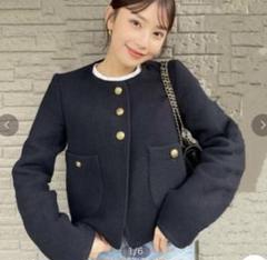 ZARA メタルボタンジャケット ウールブレンドジャケット - メルカリ