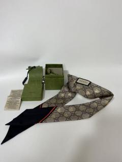 美品 グッチ GUCCI 499226 ビー スカーフ シルク 箱あり - メルカリ