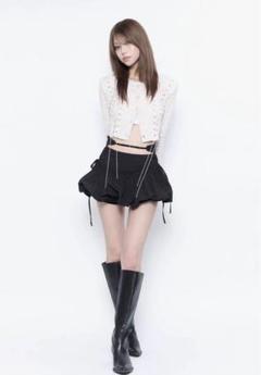 theredthered S curve skirt 白