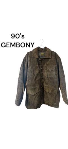 90〜00's】 GEMBONY スエード レザー トラッカージャケット L