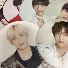 BTS テヒョン テテ うちわセット BTS テヒョンうちわ 未使用 2点セット テテ グッズ バンタン V