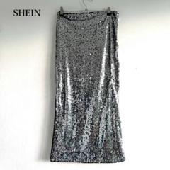 シーイン スパンコールタイトロングスカート SHEIN BAE ドレス スリット