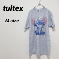 tultex タルテックス 【M】 Disney スティッチ Tシャツ 水色