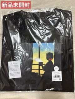 キヨ猫 Tシャツ　黒　夜明け　レディース