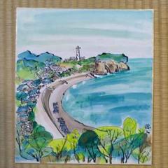 絵画F6サイズ中村裕介ノートルダム寺院（横）画歴書及びサイン入