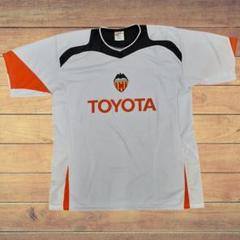 5030072B TOYOTA サッカーシャツ 白色 スポーツウェア Tシャツ