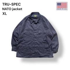 【USA】TRU-SPEC NATO加盟国ミリタリージャケットXLネイビー茄子紺