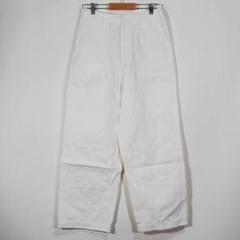 Alma Design レディース カジュアルパンツ 白 無地 爽やか M