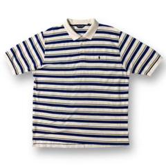 00s ポロゴルフ ボーダー ポロシャツ メンズ 半袖 XXL 大きいサイズ