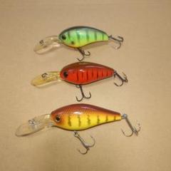 HK-180,HU-200,FAT DEPPER クランクベイト 3個セットのサムネイル