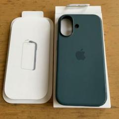 純正　iPhone 16 シリコンケース ダークグリーン　MDGP4FE/A