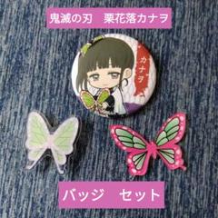 栗花落カナヲ 缶バッジ 髪飾り 鬼滅の刃 ミニサイズ 吾峠呼世晴