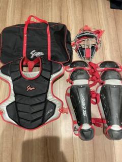 【まとめ買い】 久保田スラッガー 一般軟式用 キャッチャー防具一式 専用収納袋あり - 防具