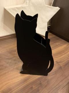 傘立てネコ ブラック