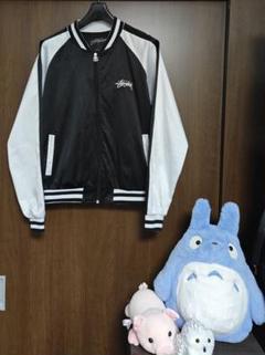 Stussy women ブルゾン/スカジャン ステューシー STUSSY 35周年 ワールドツアー サテン スカジャン