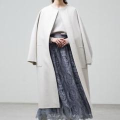 ebure✴︎スーパー120’Sビーバー ロングダッフルコート✴︎約13万円 ebure エブール ダッフルコート ブラック