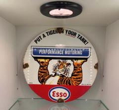 エッソ タイガー 看板 ESSO TIGER ビンテージ 30cm 世田谷ベース