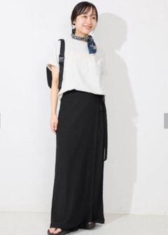 SLOBE IENA ラップジャージパンツ 38 ブラック
