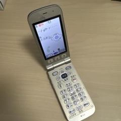 美品 ドコモ らくらくホン F-08F GOLD ゴールド ガラケー 通信確認済 seegrammobile_g436