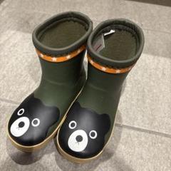 クマ顔プリントの長靴・レインブーツ