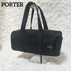 極美品 PORTER スモーキー ミニドラムバッグ ブラック