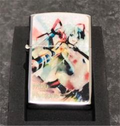 ボカロ　歌い手　イラスト　オイルライター　zippo 風　セット　BVR5 初音ミク ボーカロイド オイルライター zippo風 BR（初音ミク