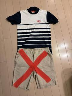 ビームスゴルフ　BEAMS GOLF ストライプシャツ Sサイズ