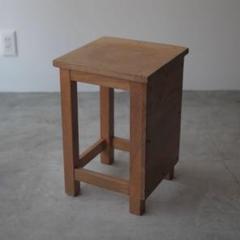 ③図工椅子　椅子　スツール　台　古家具　古道具　アンティーク　昭和レトロ
