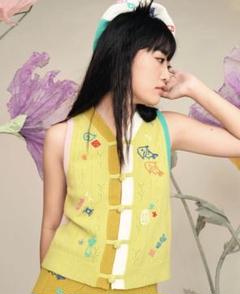 【Yan Yan】CuriousVネックベスト【美品】のサムネイル
