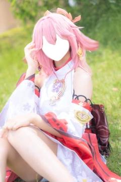 三分妄想 八重神子 靴 ウィッグ付き フルセット XL 三分妄想 原神 コスプレ 八重神子 やえみこ 衣装 リニューアル