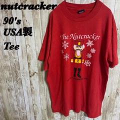 【995】90's USA製　くるみ割り人形　シングルステッチ　Tee