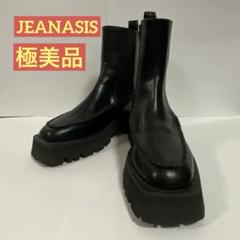 限界価格】JEANASIS サイドゴアモカシンブーツ ブラック 【送料