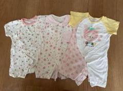 ベビー用ロンパース3点セット 夏ロンパース　半袖50〜60 女の子