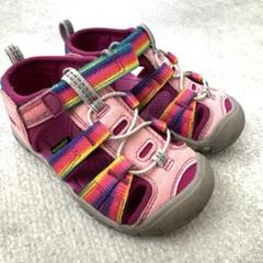 KEEN CNX サンダル ピンク・レインボー