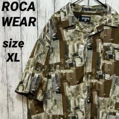 ROCA WEAR ロカウェア オープンカラー 総柄 半袖 シャツ B−boy