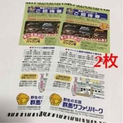 群馬サファリパーク ご招待券 2枚