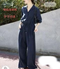 【新品】スローブイエナ　ハーフスリーブオールインワン SLOBE IENA オールインワン ハーフスリーブオールインワン