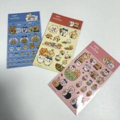 日本未発売【韓国限定】カカオフレンズ × ちいかわ ステッカー 3シートセット