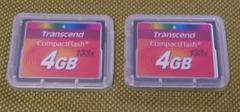 コンパクトフラッシュ CFカード Transcend 4GB 2枚 その②