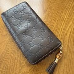 GUCCI ブラウンレザー 長財布
