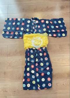 (美品)セパレート式浴衣 帯付き 110cm