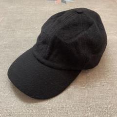 【完売品】ユニクロ　UVカットウールカシミヤキャップ　黒ブラックUNIQLOのサムネイル