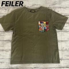 FEILER フェイラー　ポケットTシャツ　カーキ　S 日本製