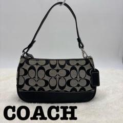 COACH コーチ ハンドバッグ アクセサリーポーチ シグネチャー 黒 6332 COACH コーチ ミニシグネチャー アクセサリーポーチ ブラック