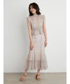 極美品 近年モデル スナイデル レースボウタイブラウス スカート セットアップ 極美品 近年モデル スナイデル レースボウタイブラウス スカート