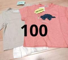 新品 Tシャツ 100サイズ 2枚セット momoland ミモランド 恐竜
