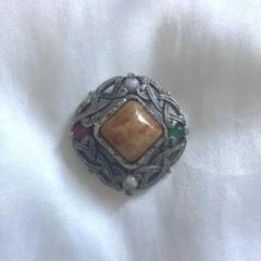 vintage Germany◯mulch stone broach◯