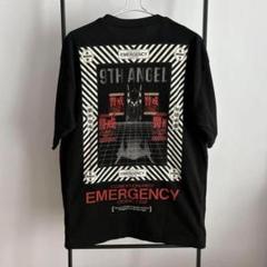 エヴァンゲリオン EVANGELION Tシャツ M 警戒 ブラック