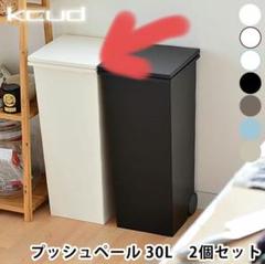 プッシュペール 30L 白 2個セット