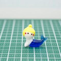 【1340】人魚（青）のガラス細工